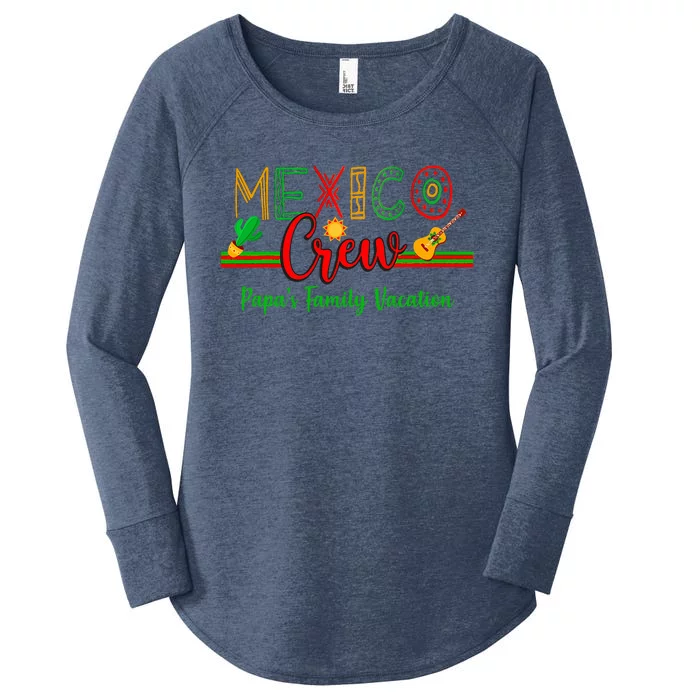 Mexico Family Vacation Colorful Group Matching Women's Perfect Tri Tunic Long Sleeve Shirt