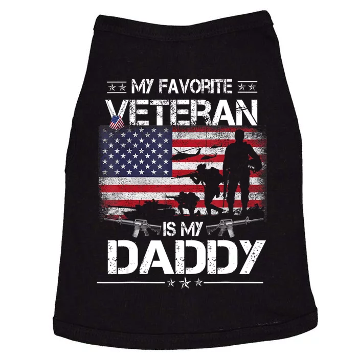 My Favorite Veteran Is My Daddy Flag Father Veterans Day Doggie Tank