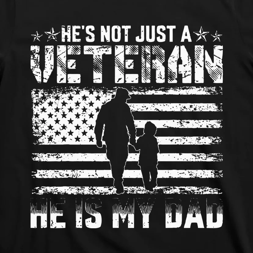 Military Family Veteran Support My Dad US Veteran Patriotic T-Shirt