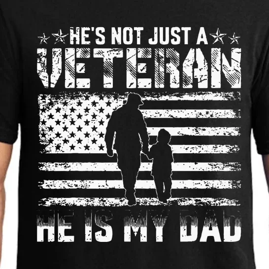 Military Family Veteran Support My Dad US Veteran Patriotic Pajama Set