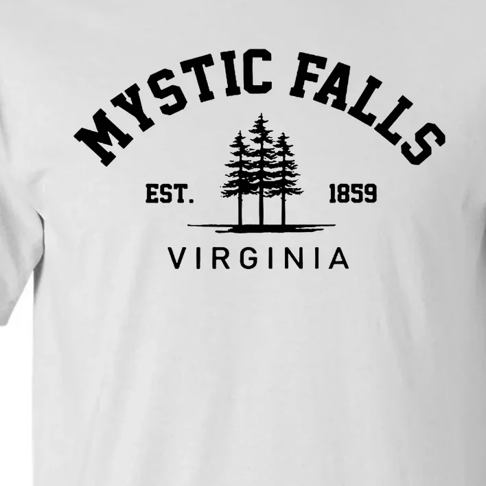 Mystic Falls Virginia Salvatore Stefan Damon Vampire Fan Gift Tall T-Shirt