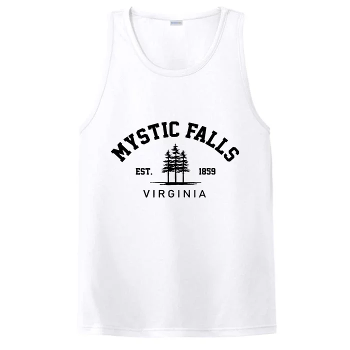 Mystic Falls Virginia Salvatore Stefan Damon Vampire Fan Gift Performance Tank