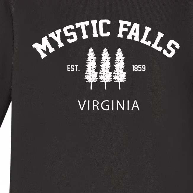 Mystic Falls Virginia Baby Long Sleeve Bodysuit