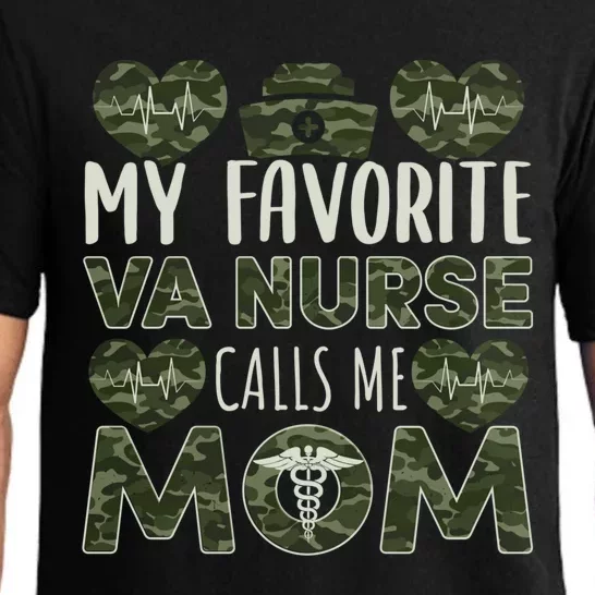 My Favorite Va Nurse Calls Me Mom Va Nurse Mom Gift Pajama Set