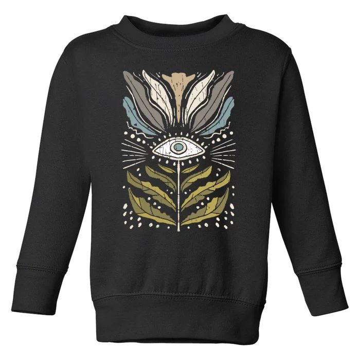 Mystical Floral Vintage Toddler Sweatshirt