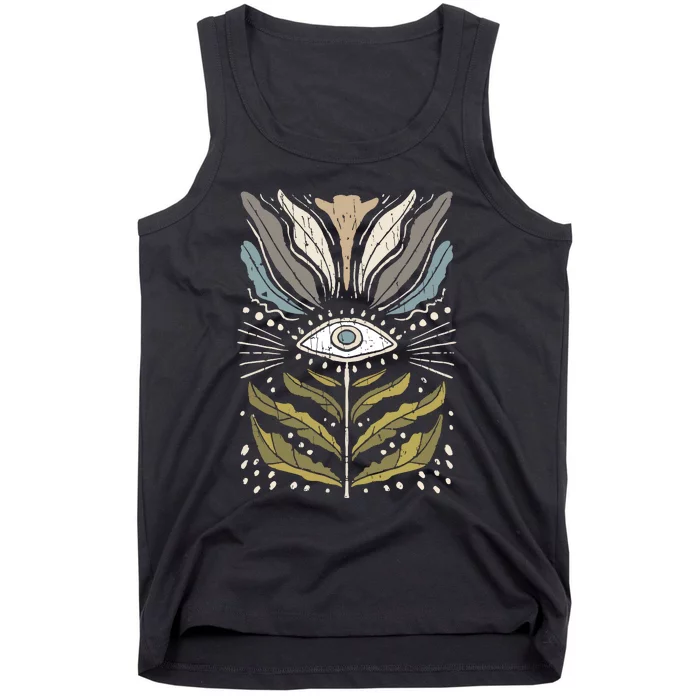 Mystical Floral Vintage Tank Top