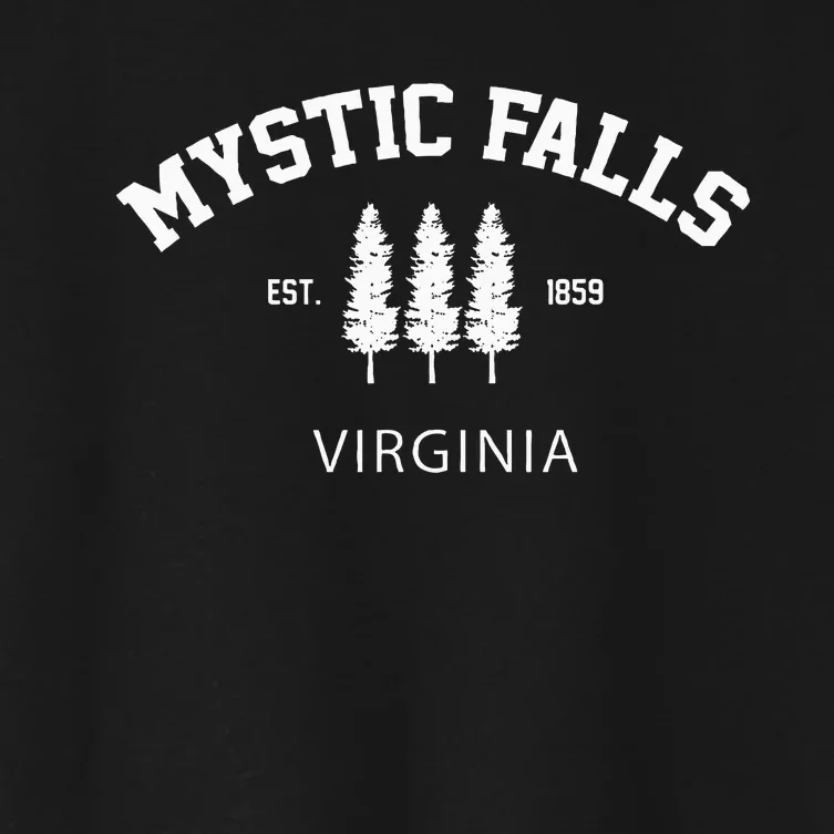 Mystic Falls Virginia Women's Crop Top Tee