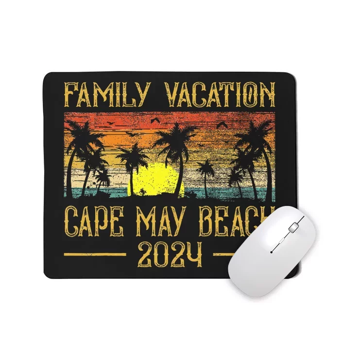 Matching Family Vacation 2024 New Jersey Cape May Beach Mousepad