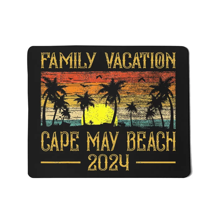 Matching Family Vacation 2024 New Jersey Cape May Beach Mousepad