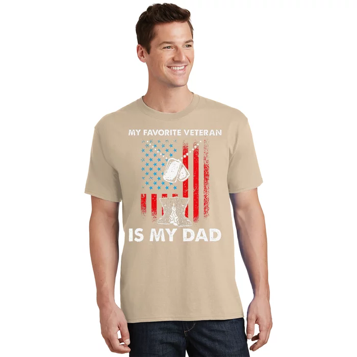 My Favorite Veteran Is My Dad Father Veterans Day T-Shirt