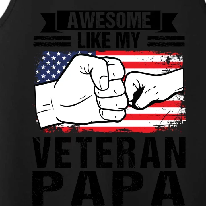 My Favorite Veteran Papa Gave Me This Grandfather Gift Performance Tank