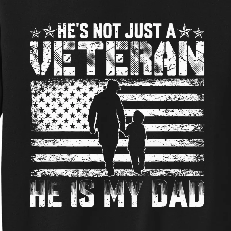 Military Family Veteran Support My Dad Us Veteran Patriotic Sweatshirt