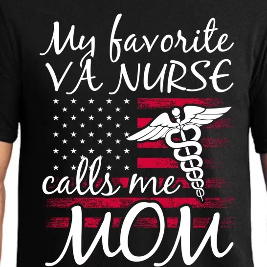 My Favorite Va Nurse Calls Me Mom Va Nurse Mom Gift Pajama Set