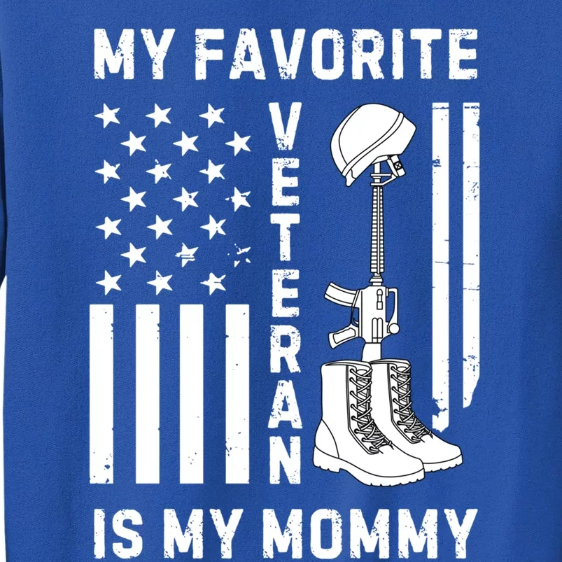 My Favorite Veteran Is My Mom Us Flag Proud Veterans Day Mom Gift Sweatshirt