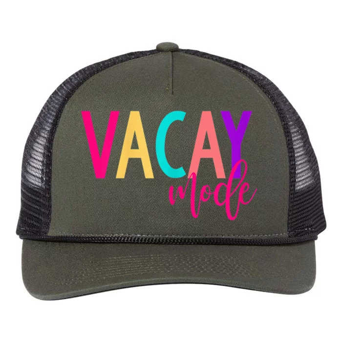 Matching Family Vacation Shirts | Vacay Mode Summer Shirt Retro Rope Trucker Hat Cap