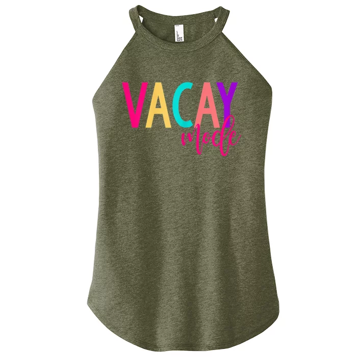 Matching Family Vacation Shirts | Vacay Mode Summer Shirt Women’s Perfect Tri Rocker Tank