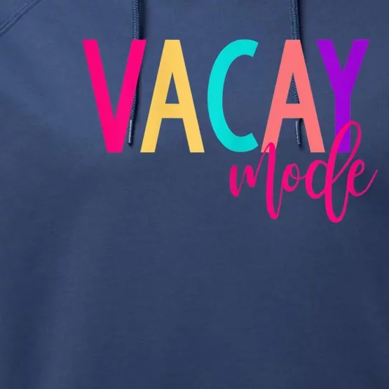 Matching Family Vacation Shirts | Vacay Mode Summer Shirt Performance Fleece Hoodie