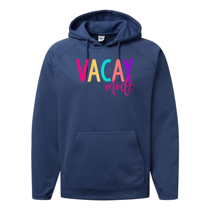 Matching Family Vacation Shirts | Vacay Mode Summer Shirt Performance Fleece Hoodie