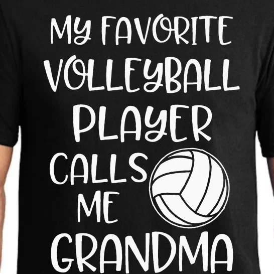 My Favorite Volleyball Player Calls Me Grandma Pajama Set