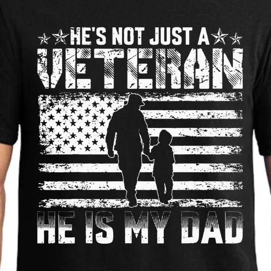 Military Family Veteran Support My Dad US Veteran Patriotic Pajama Set