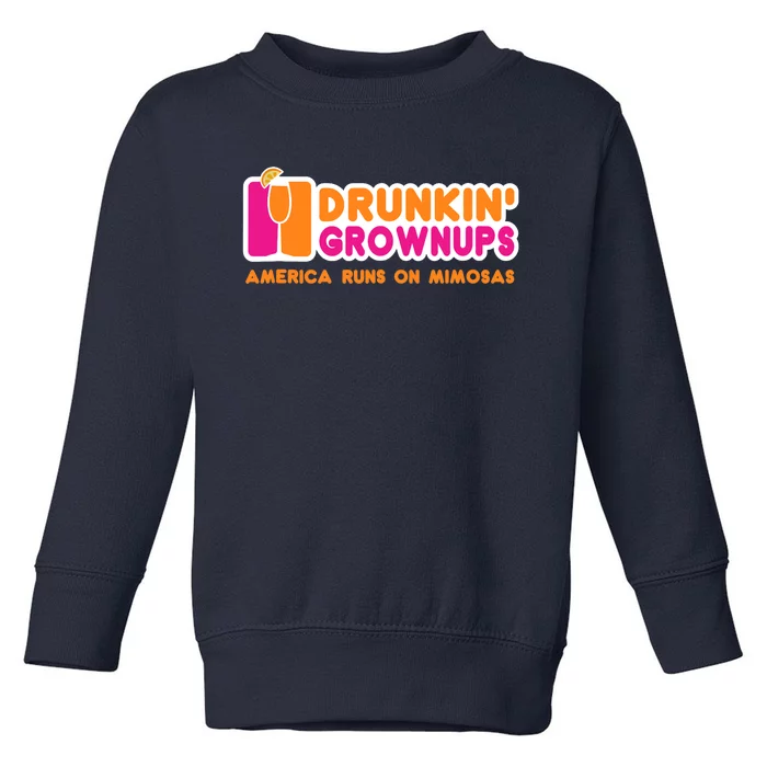 Mimosas For Wo Funny Drunkin Grownups Drinking Toddler Sweatshirt