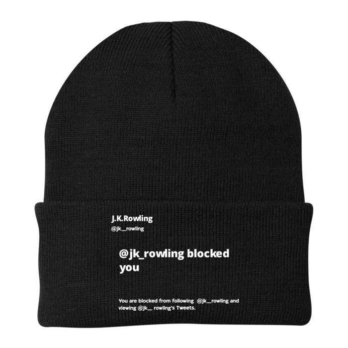 Miss Freda Wallace Jk Rowling Blocked You You Are Blocked Knit Cap Winter Beanie