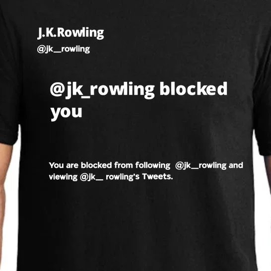 Miss Freda Wallace Jk Rowling Blocked You You Are Blocked Pajama Set