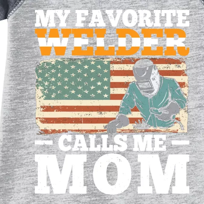 My Favorite Welder Mom Retro Infant Baby Jersey Bodysuit