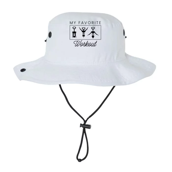 My Favourite Workout Wine Tasting Wining Cork Vino Ing Gift Legacy Cool Fit Booney Bucket Hat