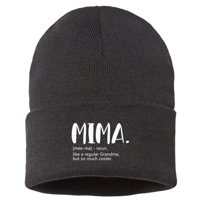 Mima For Women Mothers Day Idea For Grandma Mima Sustainable Knit Beanie