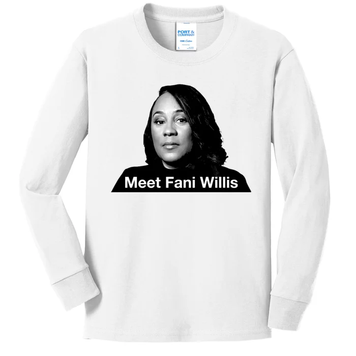 Meet Fani Willis Kids Long Sleeve Shirt