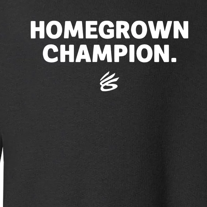 Milaysia Fulwiley Wearing Homegrown Champion Toddler Sweatshirt