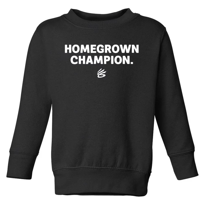 Milaysia Fulwiley Wearing Homegrown Champion Toddler Sweatshirt