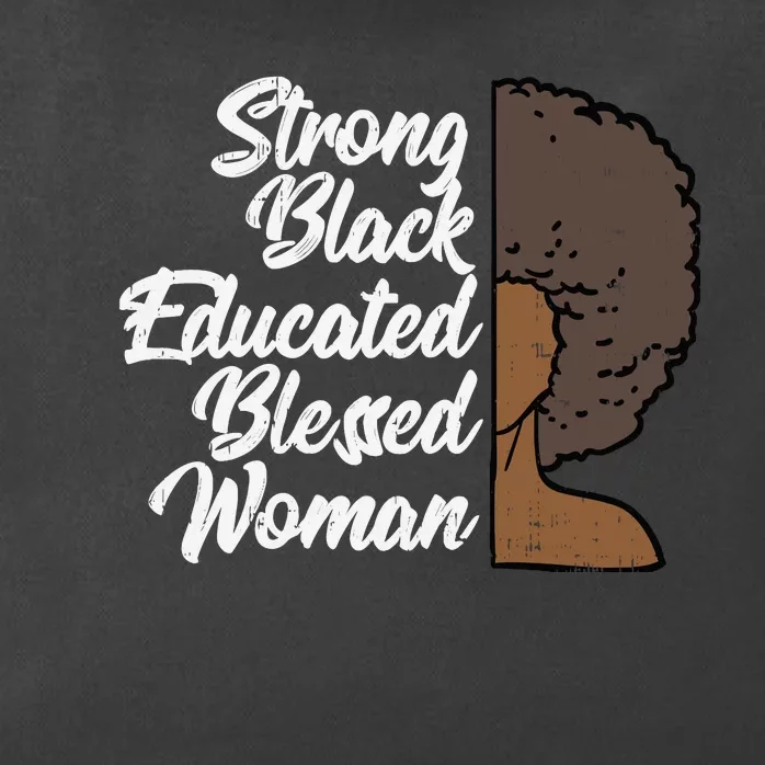 Melanins For Wo Strong Educated Blessed Black Pride Zip Tote Bag