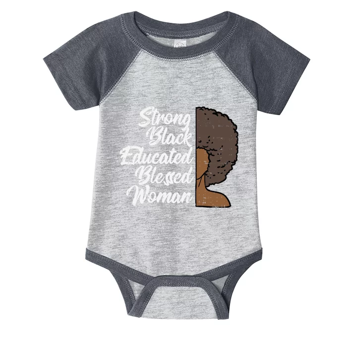 Melanins For Wo Strong Educated Blessed Black Pride Infant Baby Jersey Bodysuit