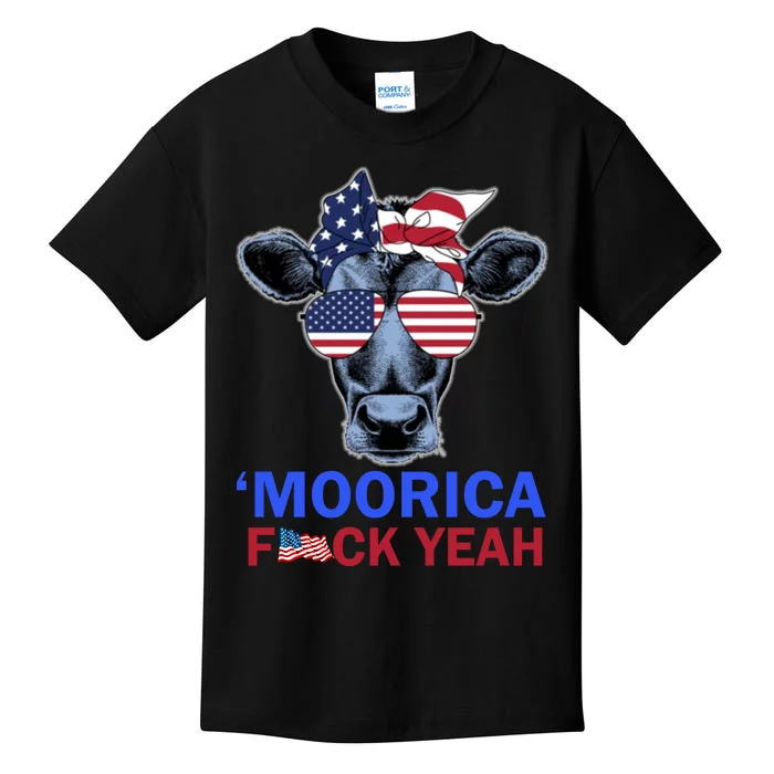 Moorica Fuck Yeah Funny Cow Kids T-Shirt