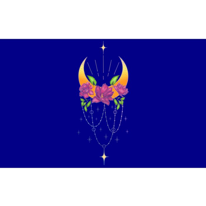 Moon Flower Yoga Spiritual Occult And Magic Gift Bumper Sticker