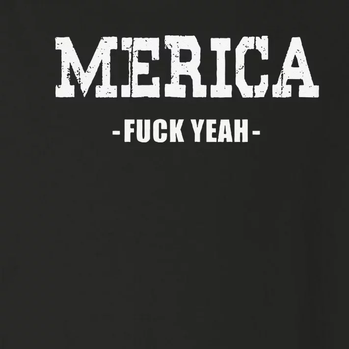 Merica Fuck Yeah Cool Funny Novelty Statement Design Toddler Long Sleeve Shirt