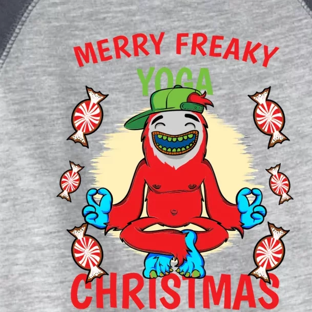 Merry Freaky Yoga Christmas Toddler Fine Jersey T-Shirt