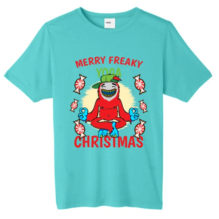 Merry Freaky Yoga Christmas ChromaSoft Performance T-Shirt