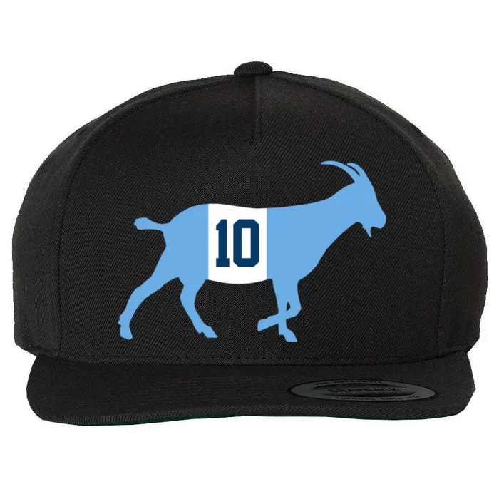 Messi Goat #10 Argentina Soccer Wool Snapback Cap