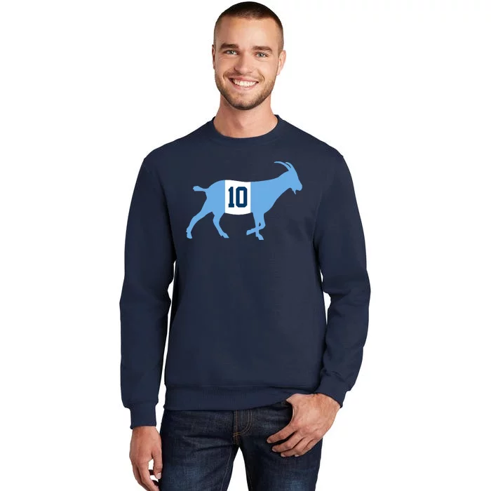 Messi Goat #10 Argentina Soccer Sweatshirt