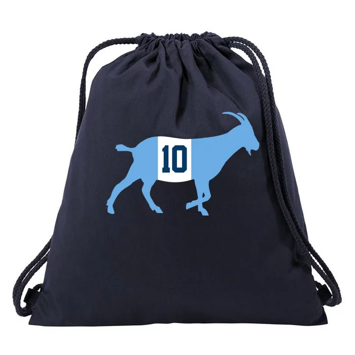 Messi Goat #10 Argentina Soccer Drawstring Bag