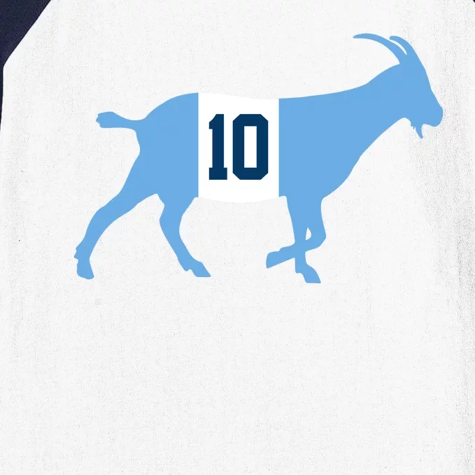 Messi Goat #10 Argentina Soccer Baseball Sleeve Shirt