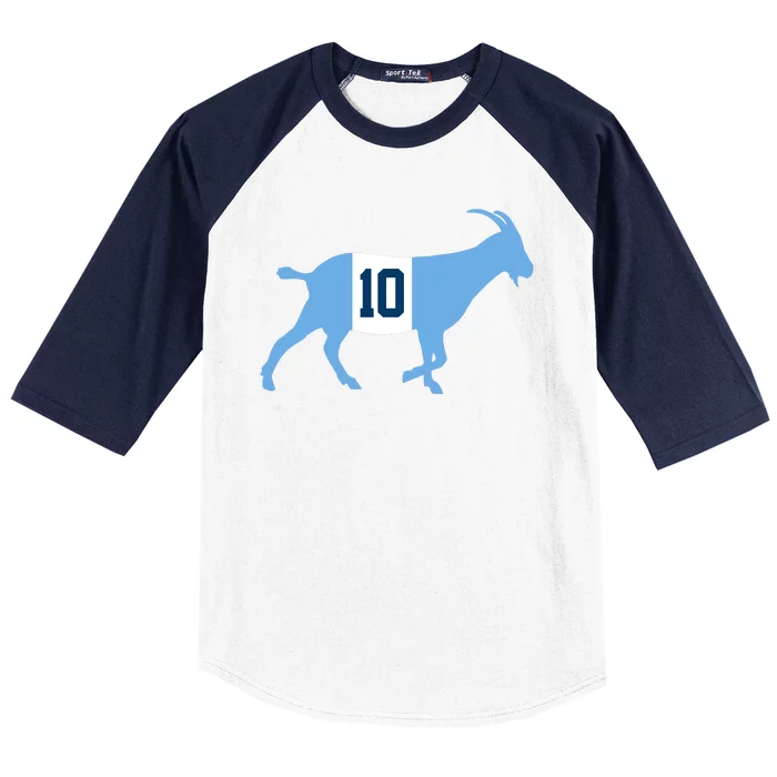 Messi Goat #10 Argentina Soccer Baseball Sleeve Shirt