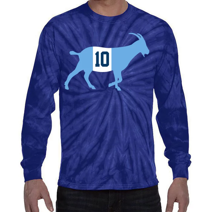 Messi Goat #10 Argentina Soccer Tie-Dye Long Sleeve Shirt