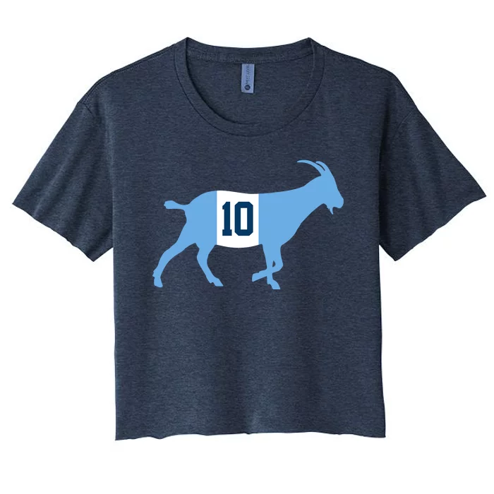 Messi Goat #10 Argentina Soccer Women's Crop Top Tee