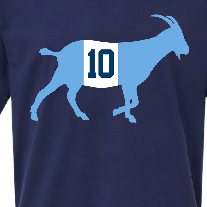 Messi Goat #10 Argentina Soccer Sueded Cloud Jersey T-Shirt