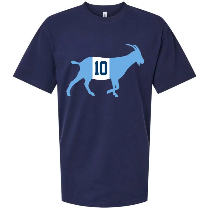 Messi Goat #10 Argentina Soccer Sueded Cloud Jersey T-Shirt