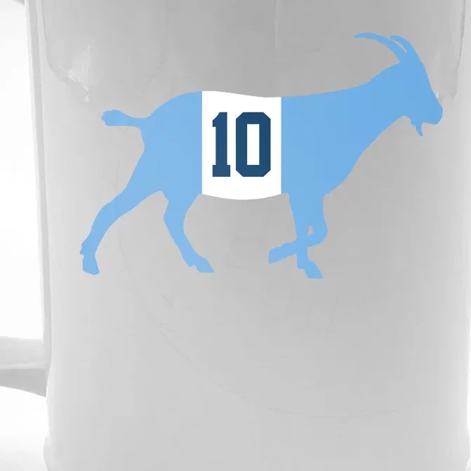 Messi Goat #10 Argentina Soccer Front & Back Beer Stein